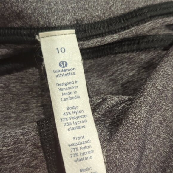 Lululemon Speed Tight V Heathered Black / Deep Coal - Picture 6 of 12